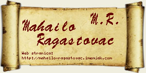 Mahailo Ragastovac vizit kartica